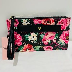 NWT Juicy Couture Pick UR Petal Peek A Bow Wristlet.